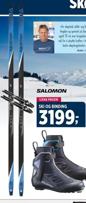 Sport 1 SKI OG BINDING tilbud