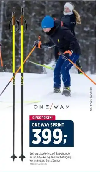 Sport 1 ONE WAY SPRINT tilbud