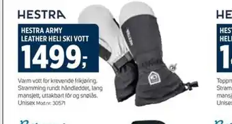 Sport 1 HESTRA ARMY LEATHER HELI SKI VOTT tilbud