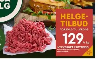 Coop Mega NYKVERNET KJØTTDEIG tilbud