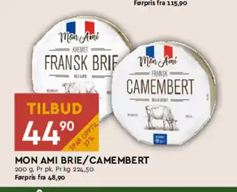 Coop Mega MON AMI BRIE/CAMEMBERT tilbud