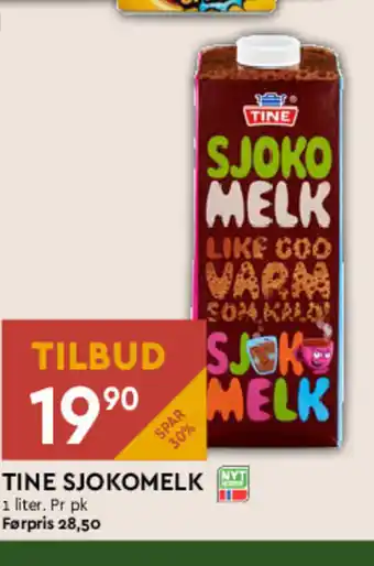 Coop Mega TINE SJOKO MELK tilbud