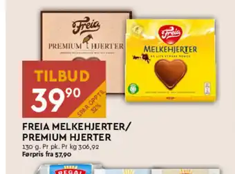 Coop Mega FREIA MELKEHJERTER/ PREMIUM HJERTER tilbud