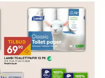 Coop Mega LAMBI TOALETTPAPIR 12 PK tilbud
