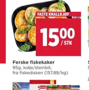 Meny Ferske fiskekaker tilbud