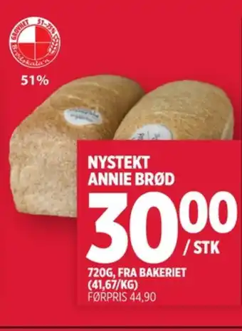 Meny Bakers brød tilbud