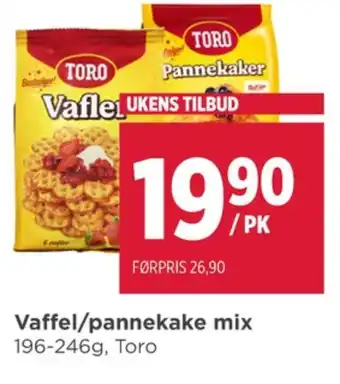 Meny Toro pannekakemix tilbud