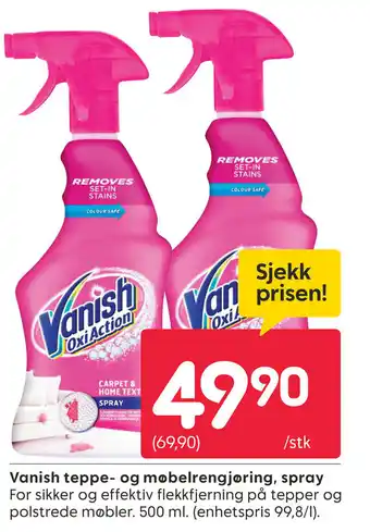 Rusta Vanish teppe- og møbelrengjøring, spray tilbud