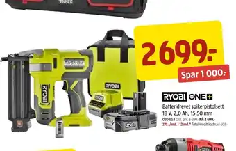 Jula RYOBI ONE+ Batteridrevet tilbud