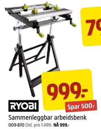 Jula Sammenleggbar arbeidsbenk tilbud