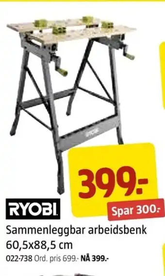 Jula Sammenleggbar arbeidsbenk tilbud