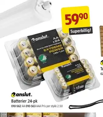 Jula Batterier 24-pk tilbud