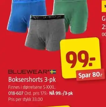 Jula Boksershorts 3-pk tilbud