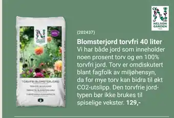 Europris Blomsterjord torvfri 40 liter tilbud