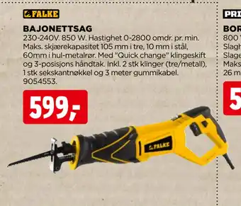 jem & fix BAJONETTSAG tilbud