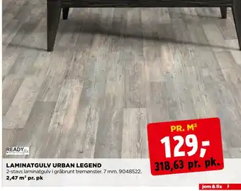 jem & fix LAMINATGULV URBAN LEGEND tilbud