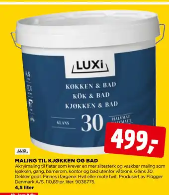 MALING TIL KJØKKEN OG BAD