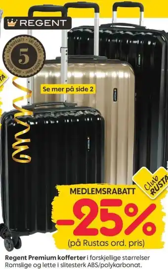 Rusta Regent Premium kofferter tilbud