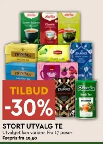 Coop Mega STORT UTVALG TE tilbud