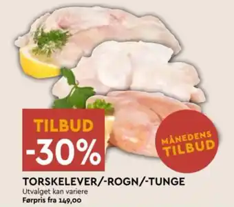 Coop Mega TORSKELEVER/-ROGN/-TUNGE tilbud