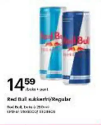 Storcash Red Bull sukkarfri/Regular tilbud