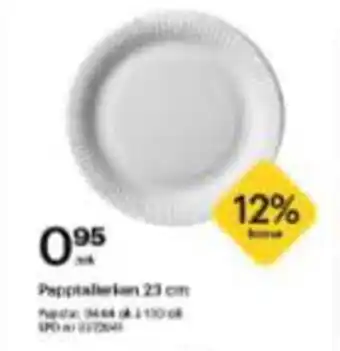 Storcash Papptallerken 23 cm tilbud