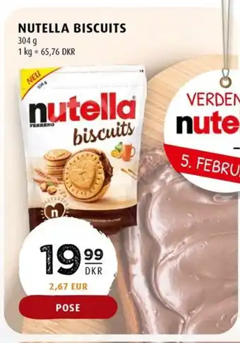 Scandinavian Park NUTELLA BISCUITS tilbud