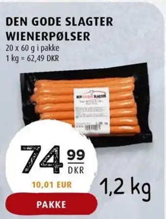 Scandinavian Park DEN GODE SLAGTER WIENERPØLSER tilbud