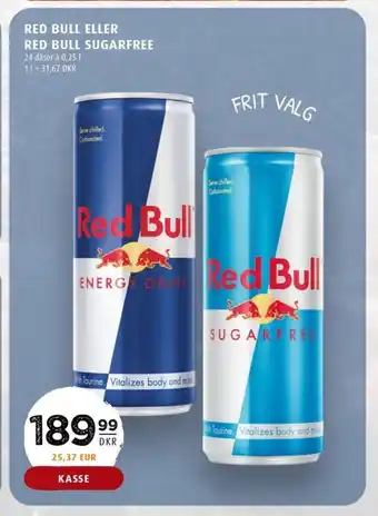 Scandinavian Park RED BULL ELLER RED BULL SUGARFREE tilbud