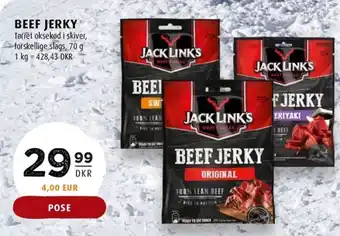 Scandinavian Park BEEF JERKY tilbud