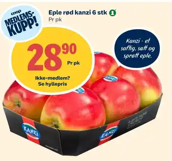 Coop Extra Eple rød kanzi 6 stk tilbud