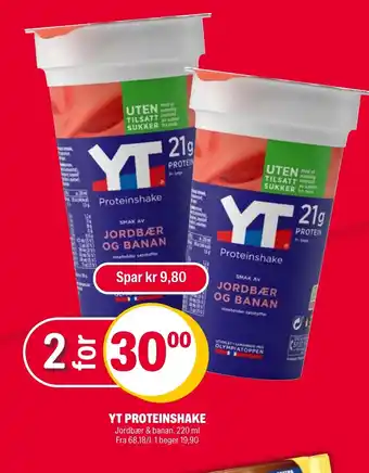 Coop Extra YT PROTEINSHAKE tilbud