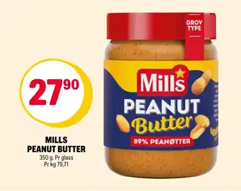 Coop Extra MILLS PEANUT BUTTER tilbud