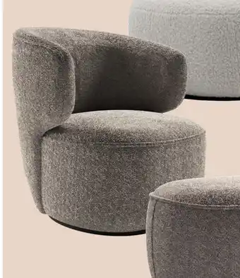 Møbelringen Mia stol med sving tekstil Shaun beige tilbud