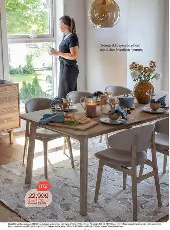 Møbelringen WoodStory Urban spisebord tilbud