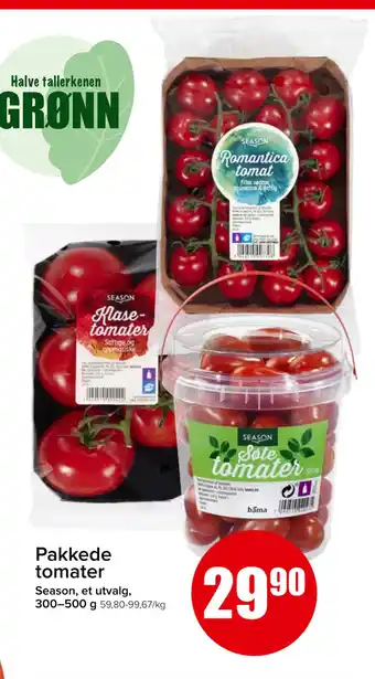 Spar Pakkede tomater tilbud