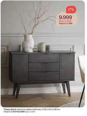 Møbelringen Filippa skjenk tilbud