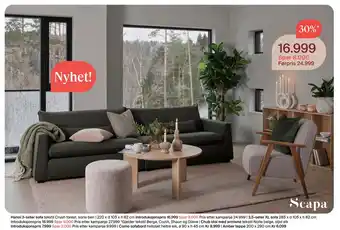 Møbelringen Hanoi 3-seter sofa tilbud