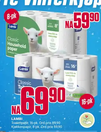 Europris LAMBI tilbud