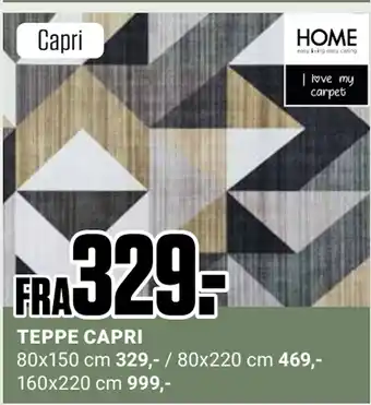 Europris TEPPE CAPRI tilbud