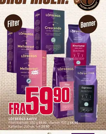 Europris LÖFBERGS KAFFE tilbud