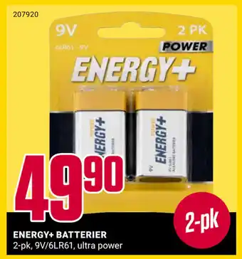 Europris ENERGY+ BATTERIER tilbud