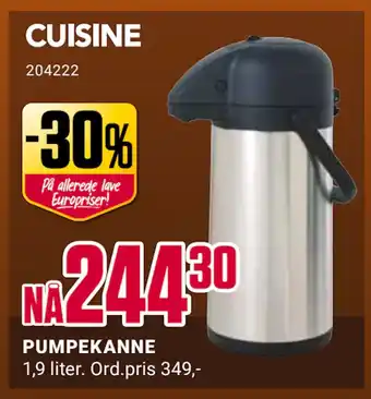 Europris PUMPEKANNE tilbud