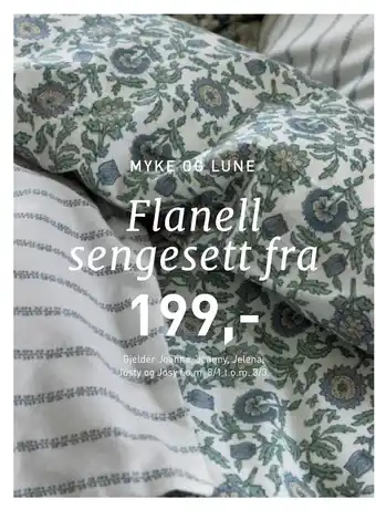 Kid Interiør Flanell sengesett tilbud