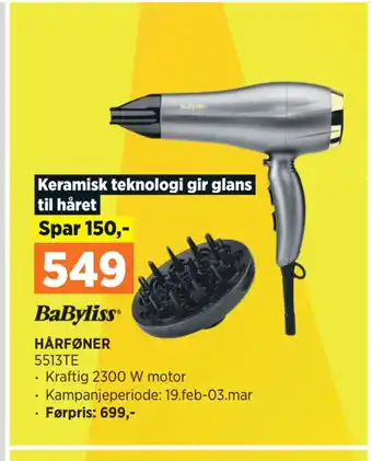 POWER HÅRFØNER tilbud