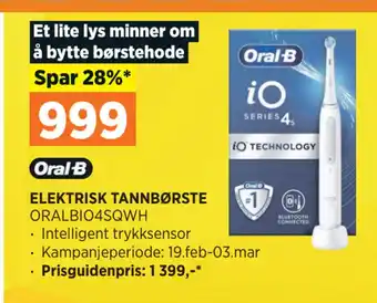 POWER ELEKTRISK TANNBØRSTE tilbud