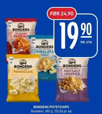 Rema 1000 BONDENS POTETCHIPS tilbud