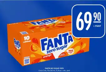 Rema 1000 FANTA NO SUGAR 10PK tilbud