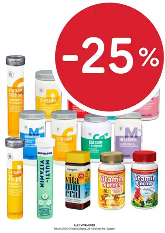 Rema 1000 ALLE VITAMINER tilbud