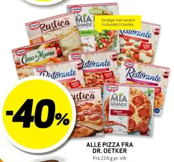 Bunnpris ALLE PIZZA FRA DR. OETKER tilbud